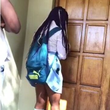 Schoolgirl Paying rent with pussy