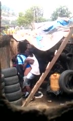 School girl ba mo nyobela scrap yard in Diepsloot