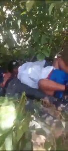 Youth day schoolgirl gangbang in the bushes